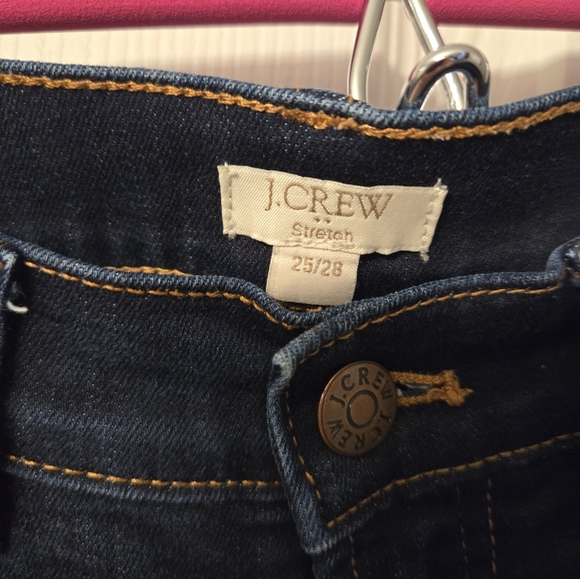 (25*28) J Crew Dark Wash Skinny Jeans - Picture 2 of 7